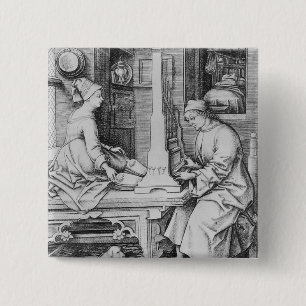 Positive Organ 15 Cm Square Badge