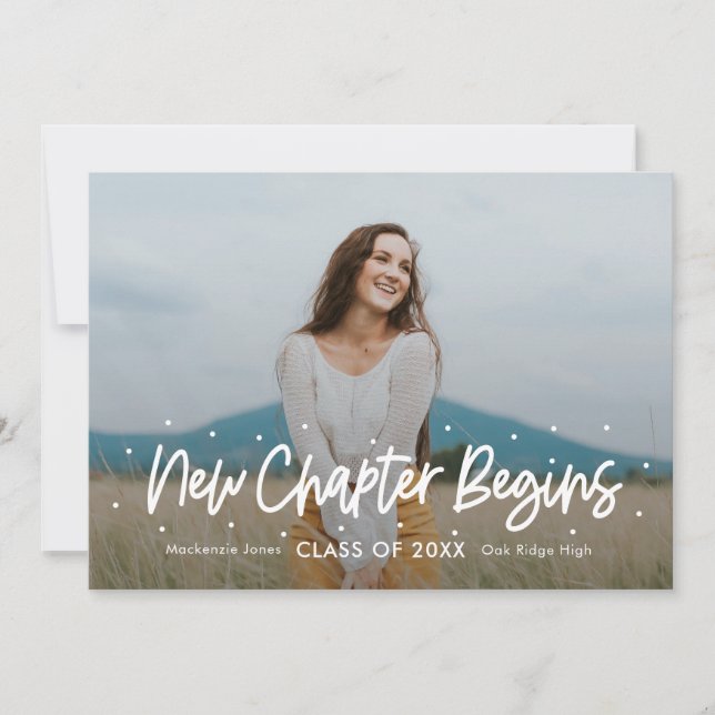 Positive Outlook Editable Colour Graduation Invita Invitation (Front)