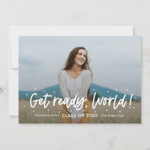 Positive Outlook Editable Colour Graduation Invita Invitation