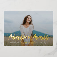 Positive Outlook Foil Graduation Invitation