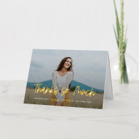 Positive Outlook FOIL Graduation Thank You Card