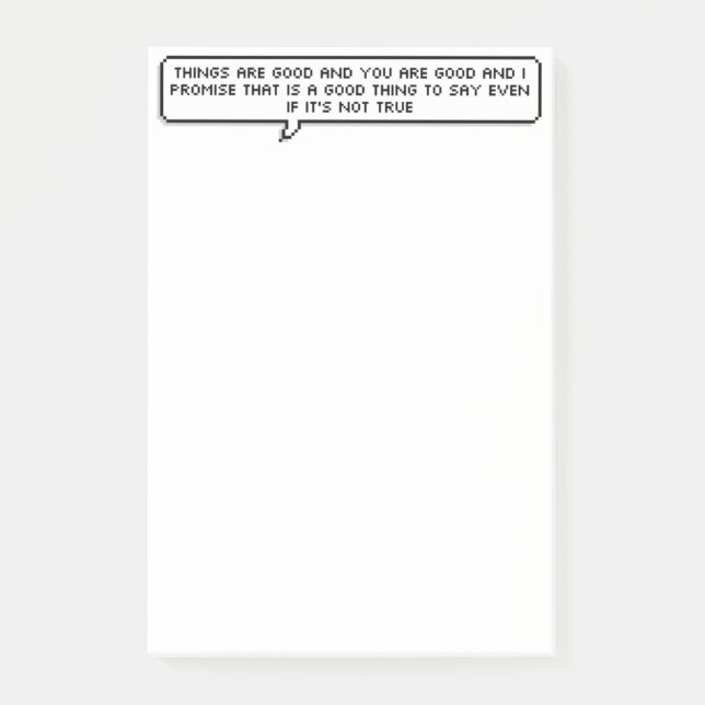 Positive Post-it Pad Notes (Front)