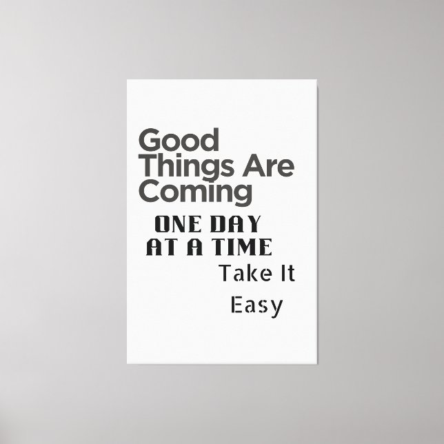 positive quote art canvas print (Front)