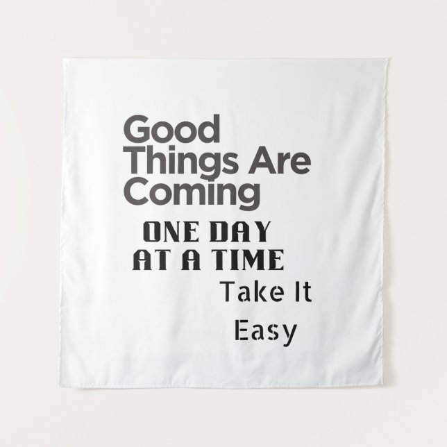 positive quote art tapestry (Front)