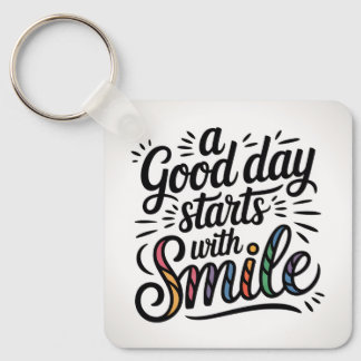 Positive quote  key ring