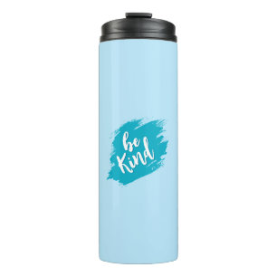Positive Quote Kindness Aesthetic Blue Travel Mug