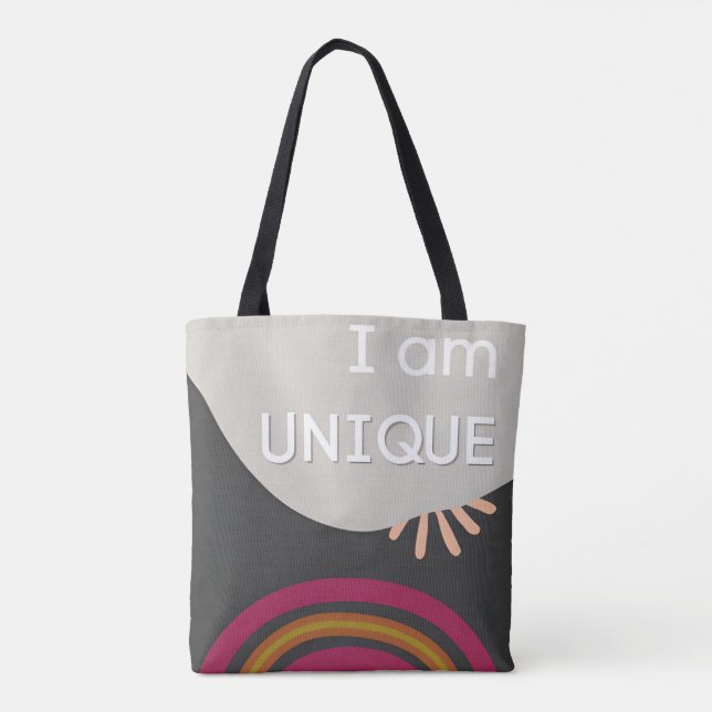 positive quote tote bag (Back)