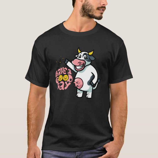 positive quotes cow T-Shirt (Front)