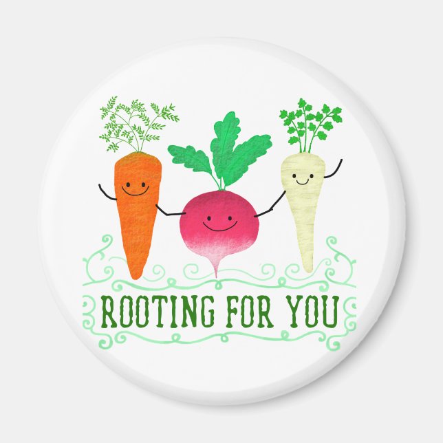 Positive Root Pun - Rooting for you Magnet (Front)