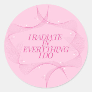 Positive, Spiritual, Inspirational, Motivational  Classic Round Sticker