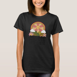 Positive Sun Peace Hippie Choose Kindness Earth Da T-Shirt