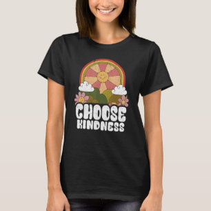Positive Sun Peace Hippie Choose Kindness Earth Da T-Shirt