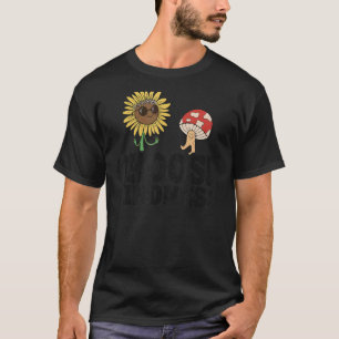 Positive Sunflower Hippie Peace Butterfly Choose K T-Shirt