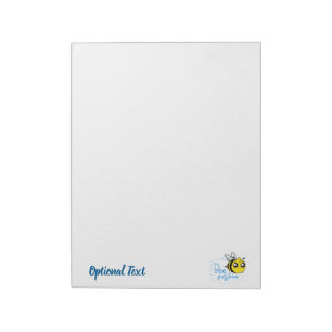 Positive Thinking Bee Positive Cute Bee Notepad