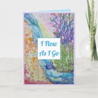 Positive Thinking of You Wellness Greeting Card