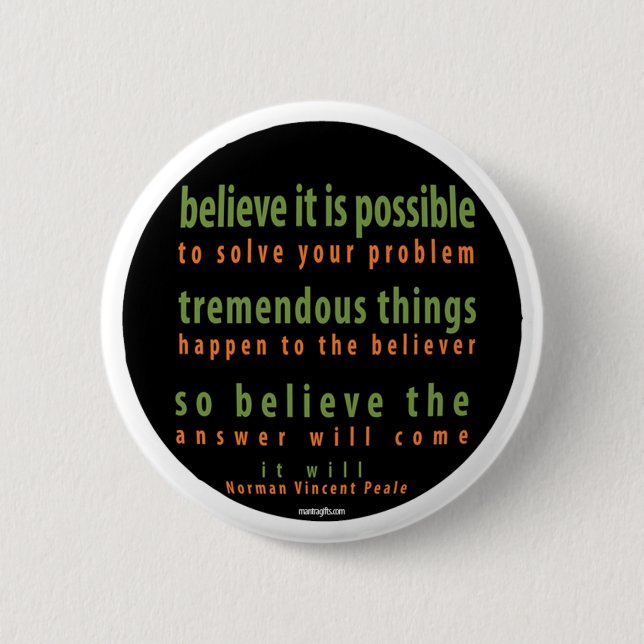 Positive Thought Button (Front)