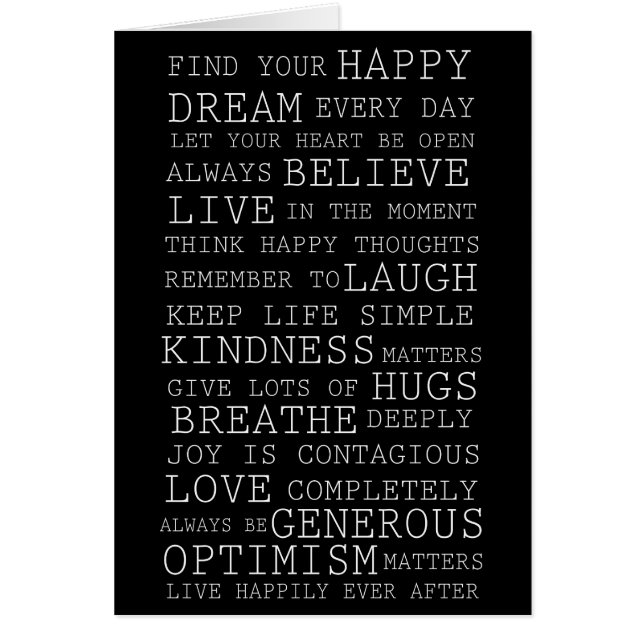 Positive Thoughts (Front)