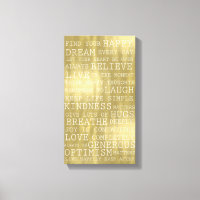 Positive Thoughts Inspirational Words Gold White