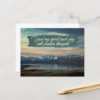 Positive Thoughts Postcard