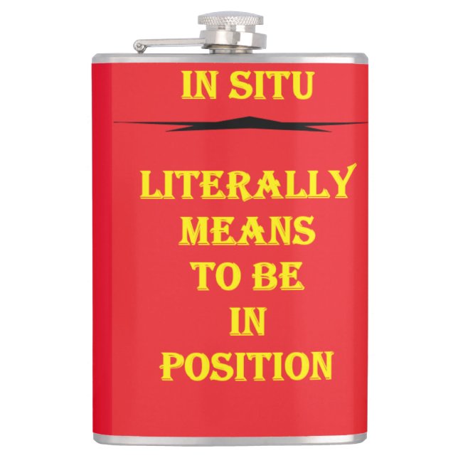 Positive uplifting words for a special freind hip flask (Front)