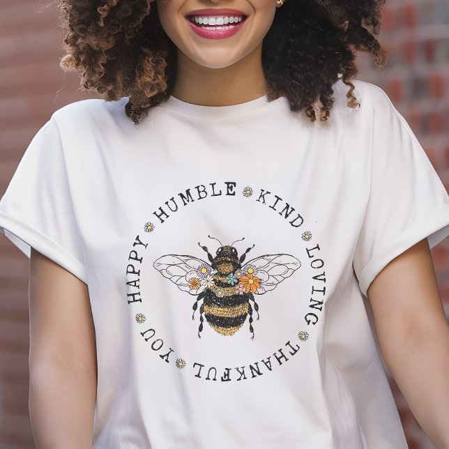 Positive Vibe, Bee Women's T-Shirt Tri-Blend Shirt (Creator Uploaded)