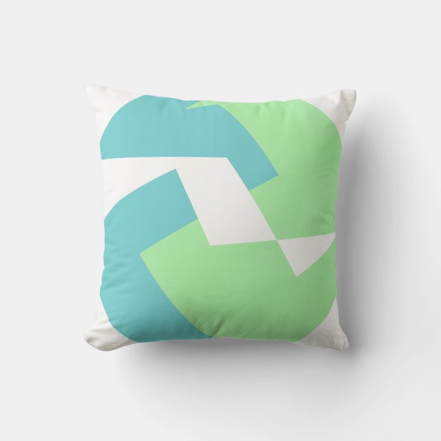 Positive Vibes Abstract Art Cushion Pillow (Front)