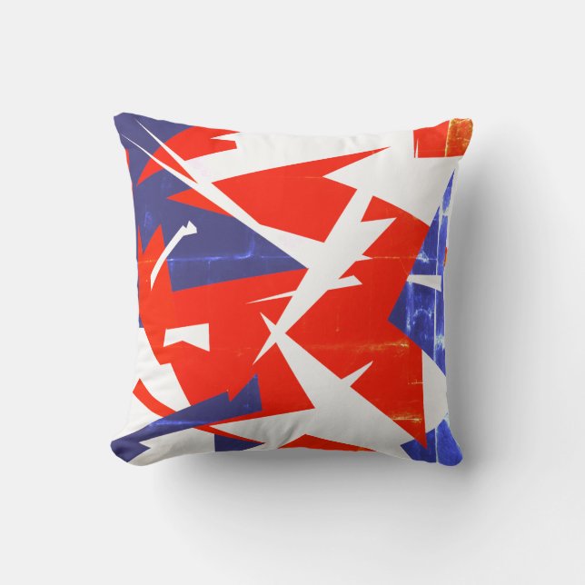 Positive Vibes Abstract Art Cushion Pillow (Front)