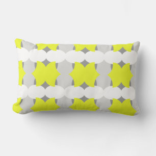 Positive Vibes Abstract Art Yellow Cushion Pillow