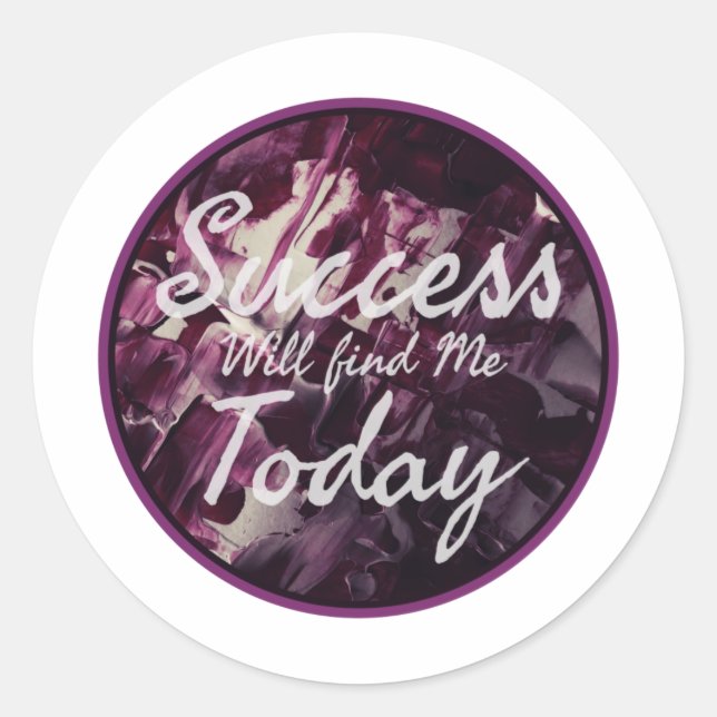 positive vibes affirmations about self acceptance classic round sticker (Front)