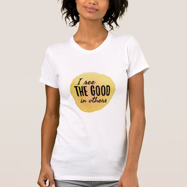 positive vibes affirmations for achieving goals T-Shirt (Front)