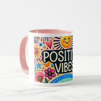 Positive vibes, colorful Mug