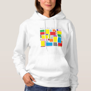 Positive vibes concentration Colourful Blocks Hoodie