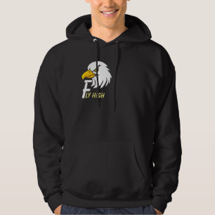 Positive Vibes Eagle Head Inspirational Custom Hoodie