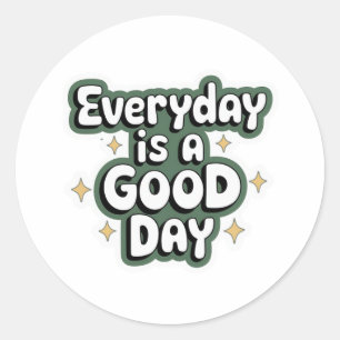 Positive Vibes Everyday Sticker - Bold Inspiration