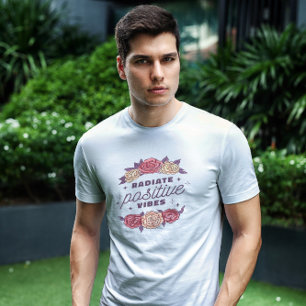 Positive Vibes Flower T-Shirt