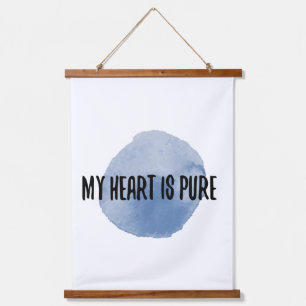 positive vibes for self acceptance and self care  hanging tapestry