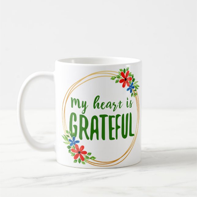 positive vibes for work and self love coffee mug (Left)