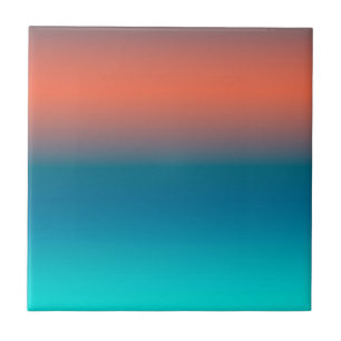 Positive Vibes Happy Pastel Colours Abstract Art Tile