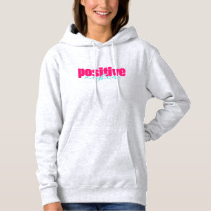 Positive Vibes Hot Pink & Teal Cosy Girly Hoodie