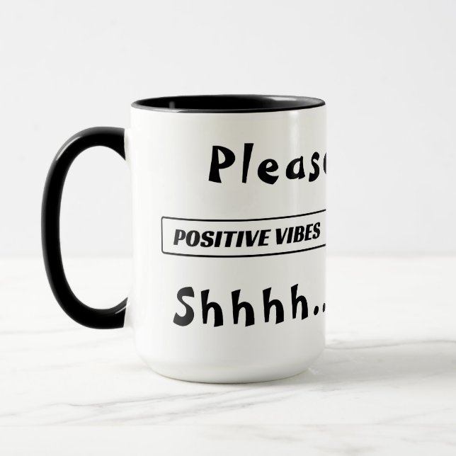 " Positive Vibes" Loading Bar " Mug (Left)