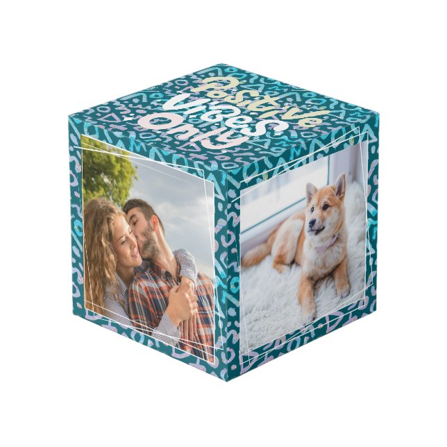 Positive vibes only create your own cube (Front Angled)