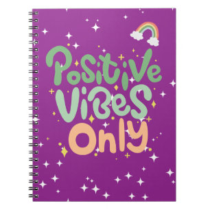 "Positive Vibes Only" Daily Inspiration Notebook