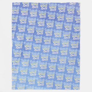 Positive Vibes Only Fleece Blanket