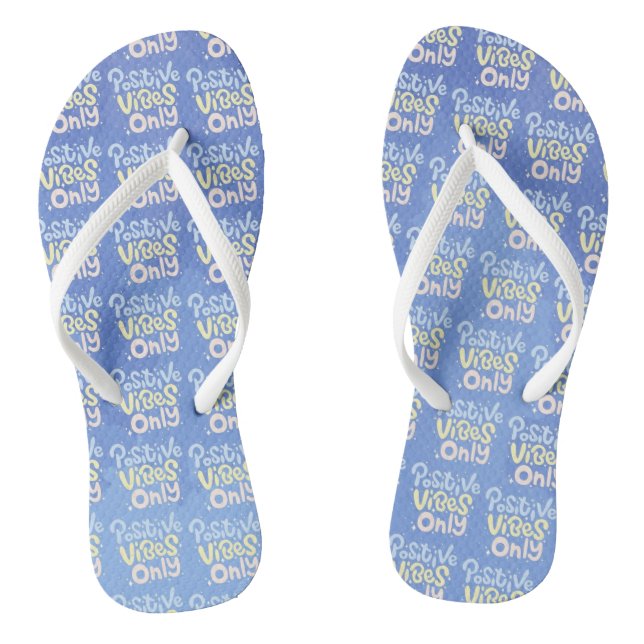Positive Vibes Only Jandals (Footbed)