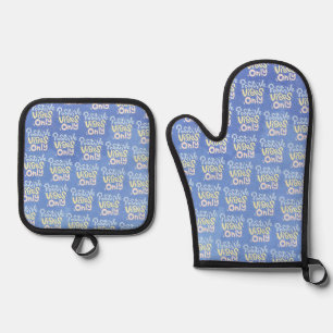 Positive Vibes Only Oven Mitt & Pot Holder Set