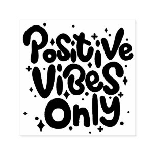 Positive Vibes Only Self-inking Stamp