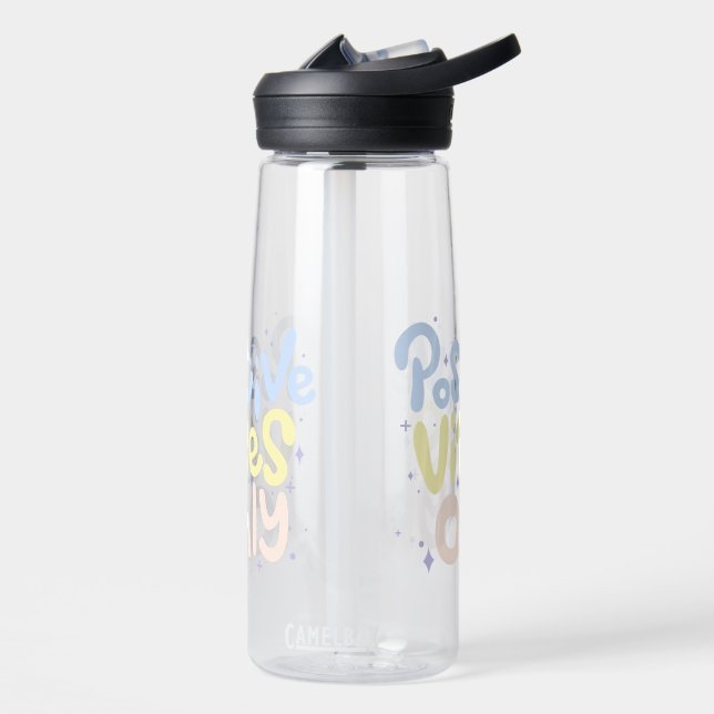 Positive Vibes Only Water Bottle (Left)
