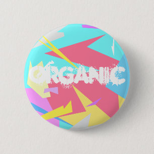 Positive Vibes Pastel Colours Abstract 6 Cm Round Badge