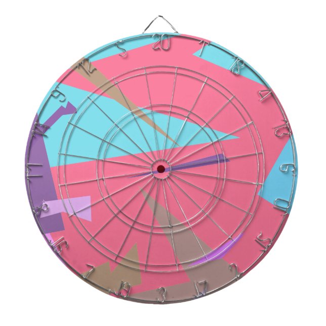 Positive Vibes Pastel Colours Abstract Dartboard (Front)