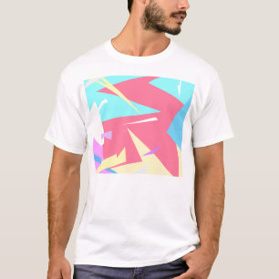Positive Vibes Pastel Colours Abstract T-Shirt